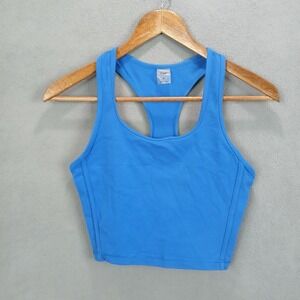 Tna Sports‎ Bra Womens Small Royal Blue Logo Racerback Athletic Running Workout